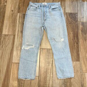 AGOLDE  Riley High Rise Straight Crop Jeans